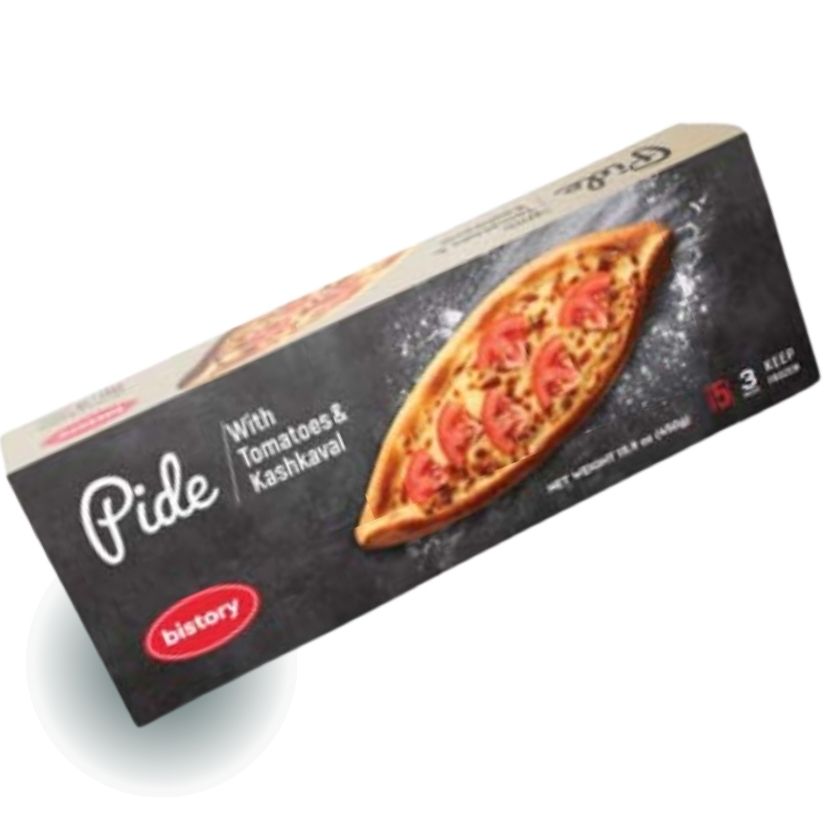 Envase con 3 Pide de queso y tomate, 100 gramos cada uno